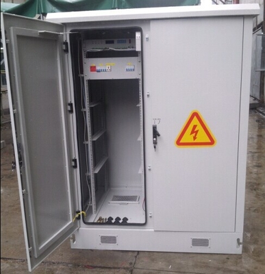 China IP55, 35U Telecom Tower Shelter, Outdoor Cabinet, Two Front Doors, With Fans, Monitoring supplier
