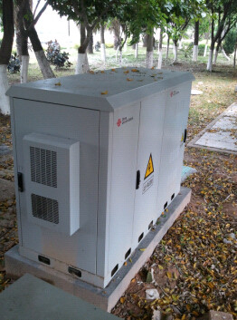 China IP55 Three Compartment Outdoor Telecom Cabinet, With Air Conditioner or Heat Exchanger supplier