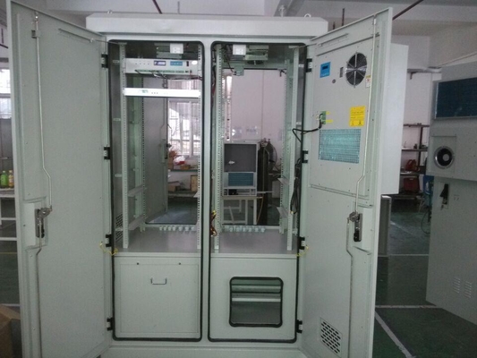 China Outdoor Telecom Cabinet, With Two Equipment Compartments and Two Battery Compartments supplier