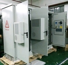 China Three Door Outdoor Telecom Cabinet,  IP55, W×D×H 2400mm×800mmx2000mm supplier