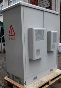 China Two Bay Outdoor Telecom Cabinet,  with Air Conditioner, Environment Monitoring System supplier