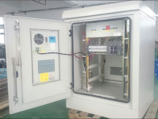 China ET9090122,19&quot; Rack Outdoor Telecom Equipment Cabinet With Air Conditioner, Rectifier supplier
