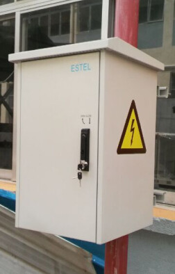 China DDTE002B: Double Wall Galvanized steel  Pole Mounted Outdoor Telecom Cabinet/Box/Case supplier