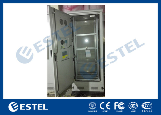 China Custom 4 Shelves Outdoor Battery Cabinet Galvanized Steel 5% - 100% Relative Humidity supplier