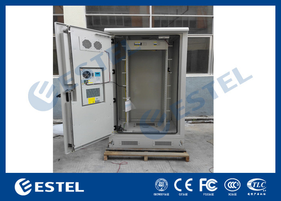 China Galvanized Steel Thermostatic Outdoor Telecom Cabinet , Outdoor Electronics Cabinet supplier