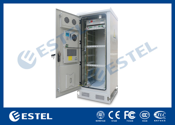 China IP65 Thermostatic 19&quot; Equipment Outdoor Telecom Enclosure / Environment Monitoring System supplier
