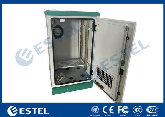 China Fan Type Double Layer Structure Outdoor Telecom Cabinet Used For Outdoor Various Weathers, Anti-corrosion Powder Coating supplier