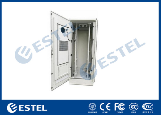 China 48U Outdoor Telecom Equipment Cabinet With Anti-theft Lock Cover Temperature Control Double Wall Steel Cabinet supplier