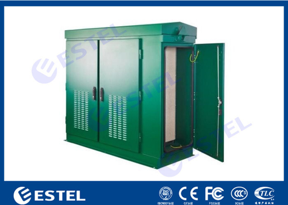 China Stainless Steel High IP Rate IP65  Dual Bay Integrated Outdoor Telecom Cabinet With Intelligent Thermal Management supplier