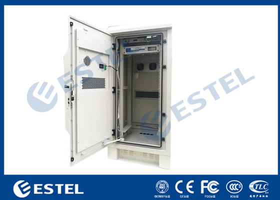 China IP55 19&quot; Rack Outdoor Telecom Cabinet with Front Door and Rear Door,  Air Conditioner and Heat Exchanger Cooling supplier