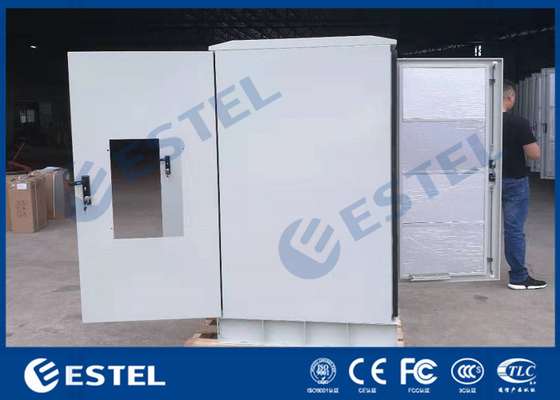 China IP65 Sunproof Sandwich Structur Steel Outdoor Telecom Cabinet With Front Rear Access CE Approval supplier