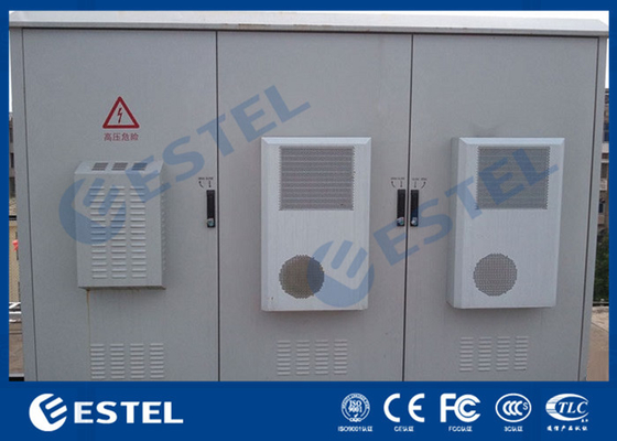 China IP55 Three Bay Telecommunications Shelter With Air Conditioner Cooling supplier