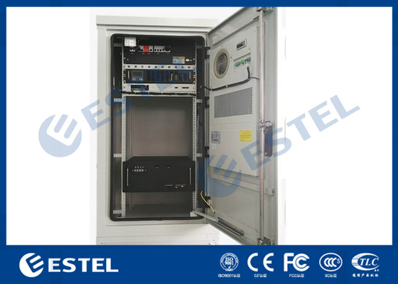 China Front Access Outdoor Telecom Cabinet IP55 Galvanized Steel With UPS PDU supplier