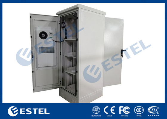 China Telecommunication Outdoor Battery Telecom Cabinet With Heat Exchanger Floor Mounting supplier
