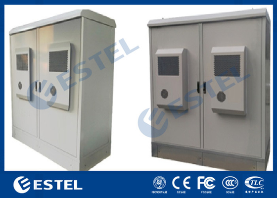 China Integrated Base Station Cabinet 1000W Cooling Capacity Air Conditioner Telecom Cabinet With Two Compartment supplier