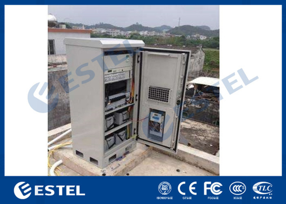 China Telecom Outdoor Enclosure Galvanized Steel 1.5mm Thickness 19'' Installation With Air Conditioner supplier