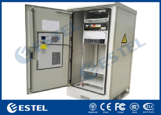 China 220VAC Air Conditioner Cooling System Galvanized Steel Integrated Outdoor Telecom Cabinet supplier