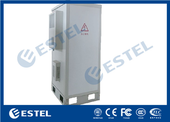 China Floor Mounting Type Outdoor Telecom Cabinet Galvanized Steel One Front Door With Oil Engine Interface supplier