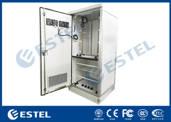 China Fans Cooling Galvanized Steel Outdoor Telecom Cabinet IP55 Double Wall With Heat Insulation supplier