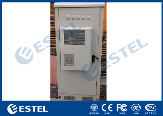 China Galvanized Steel Double Wall Heat Insulation Outdoor Telecom Cabinet With Air Conditioner supplier