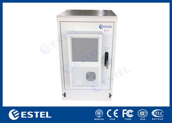 China IP65 16U Galvanized Steel Outdoor Telecom Cabinet Standard 19 inch mounting rails supplier