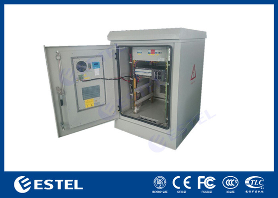 China IP55 Two Doors Anti-corrosion Powder Coating Outdoor Enclosure with Air Conditioner supplier