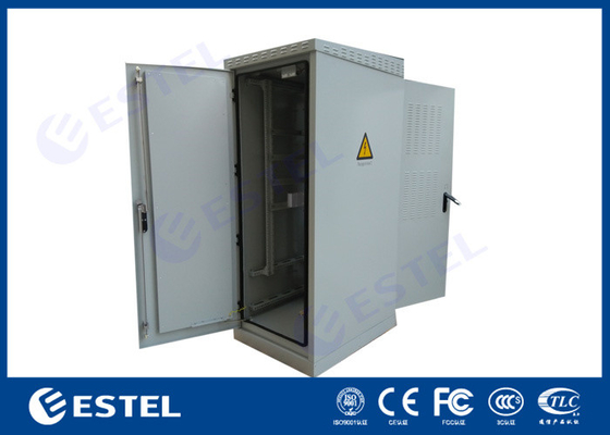 China Two Doors 4G System Outdoor Telecom Enclosure Weatherproof 1300mm High supplier
