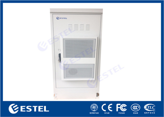 China IP65 19 inch Rail Outdoor Telecom Cabinets With Air Conditioner And Fans supplier