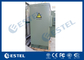 19&quot; Heat Insulation Double Wall Green Outdoor Telecom Cabinet For Wireless Communication Base Station supplier