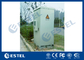 19&quot; Heat Insulation Double Wall Green Outdoor Telecom Cabinet For Wireless Communication Base Station supplier