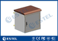 IP55 Pole Mount Cabinet Small Outdoor Metal Box With Equipment Tray supplier