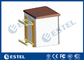 IP55 Pole Mount Cabinet Small Outdoor Metal Box With Equipment Tray supplier