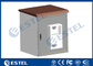 Outdoor Pole Mounted Telecom Cabinet / Small Enclosure For Pole Mount With 19 Inch Rack Battery Shelf supplier