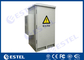 24U Single Wall Outdoor Telecom Cabinet With Heat Insulation Galvanized Steel Material Air Conditioner Cooling supplier