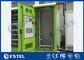 Green Color Outdoor Electrical Cabinets And Enclosures 42U Sunproof Rainproof supplier