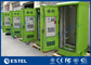 Green Color Outdoor Electrical Cabinets And Enclosures 42U Sunproof Rainproof supplier