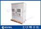 Air Conditioner Cooling Outdoor Telecom Enclosure Dual Bay IP55 With Alarm Sensors supplier