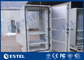 IP65 Sunproof Sandwich Structur Steel Outdoor Telecom Cabinet With Front Rear Access CE Approval supplier