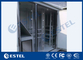 Three Bay Racking Outdoor Telecom Base Station Cabinet White Color Three Doors Air Conditioner Cooling supplier