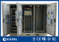 Three Compartment Waterproof Telecom Equipment Outdoor Cabinet With High Performance Cooling System supplier