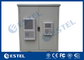 Weatherproof Dual Compartment Aluminum Outdoor Telecom Cabinet For Housing Electronics supplier