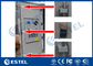 24U Floor Mounting Type Outdoor Telecom Cabinet With Theft Three Point Lock supplier