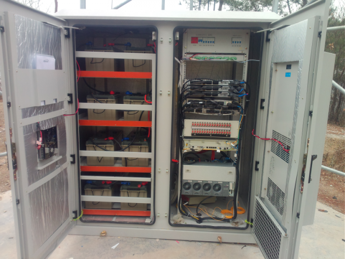 Integrated Outdoor Enclosure With Two Compartments For