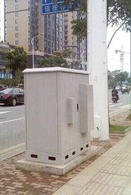 China Outdoor Street Cabinet With Air Conditioner, Battery Compartment, Equipment Compartment supplier