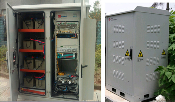 China (Mains Power + Generator + Batteries) Outdoor Telecom Cabinet and Power Supply Solution supplier