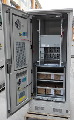 China DDTE080:19 Inch Rack Integrated Outdoor Telecom Cabinet With Heat Air Cooler,Rectifier supplier
