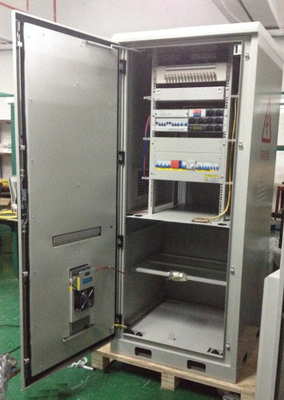 China DDTE011, IP55 19&quot; Rack Custom Made Outdoor Integrated Telecom Enclosure For Base Station supplier