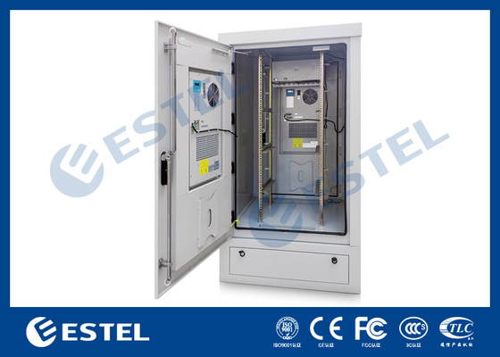 China 40U Anti-Rust Paint Outdoor Equipment Enclosure Climate Controlled Cabinet supplier