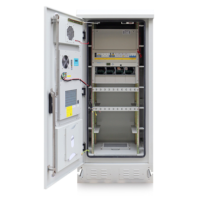 China 19 Inch 40U Steel Outdoor Telecom Cabinet With Air Conditioner /  IP55 Base Station Enclosure supplier