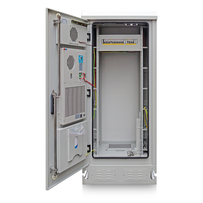 China ET9090180-EQ: IP55 19&quot; Outdoor Telecom Equipment Cabinet With Air Conditioner And PDU supplier